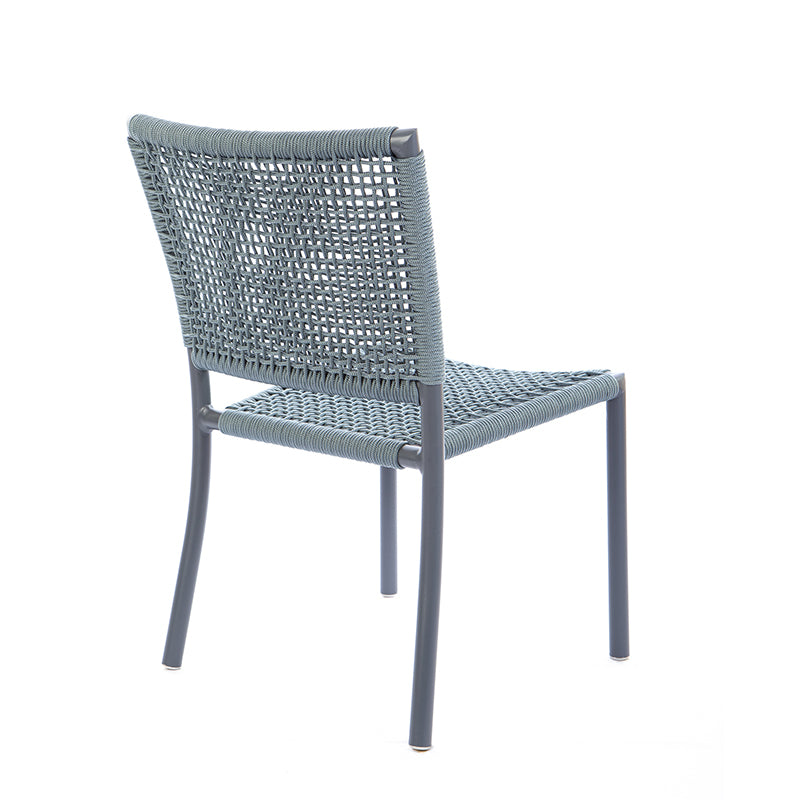 Silla Estrella Aluminio Color Gris Cuerda Náutica Color Gris