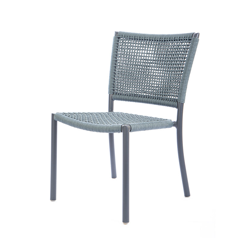 Silla Estrella Aluminio Color Gris Cuerda Náutica Color Gris