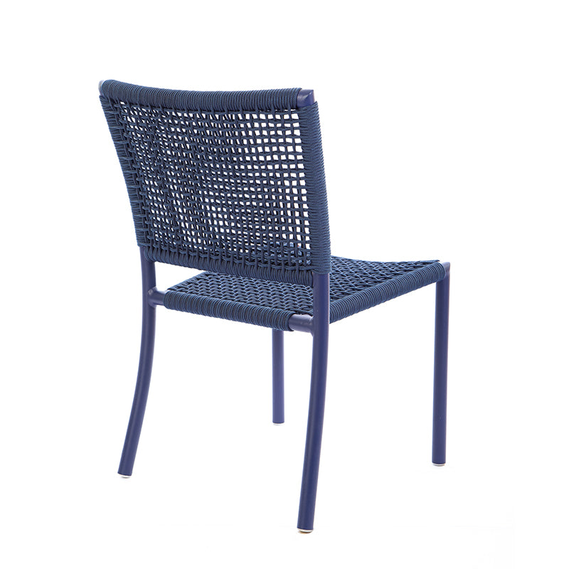Star Aluminum Chair Blue Color Nautical Rope Blue Color