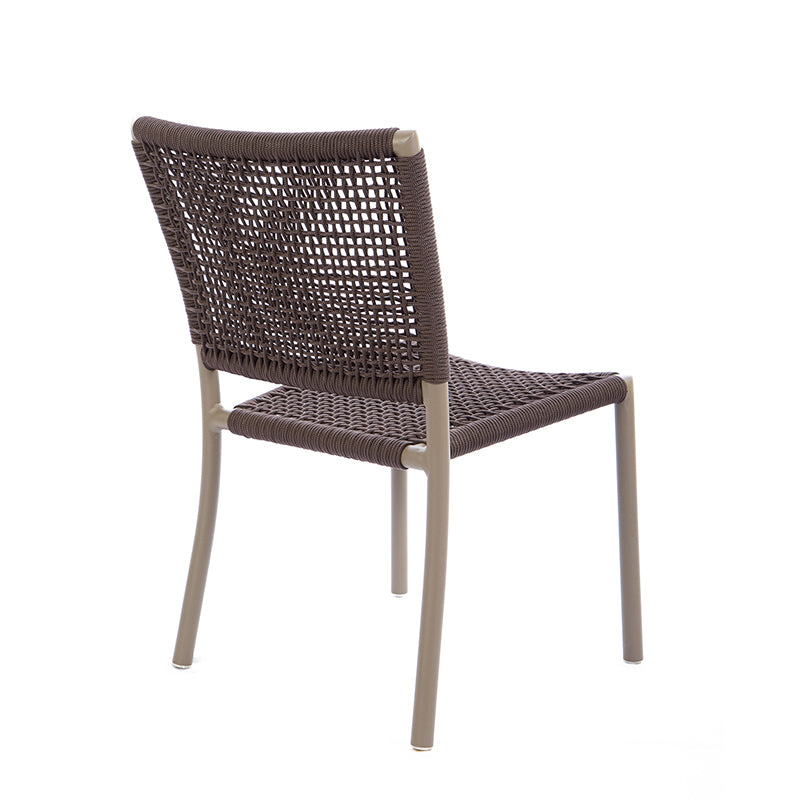 Star Aluminum Chair Fendi Color Nautical Rope Brown Color