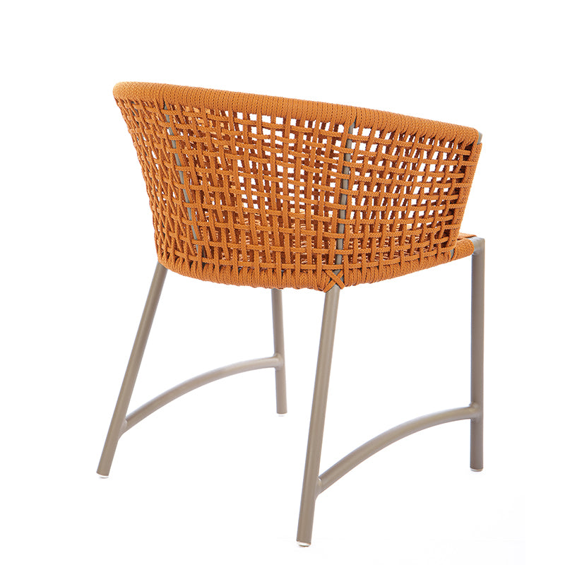 Fendi Silla Confort Aluminio Cuerda Náutica Color Ocre
