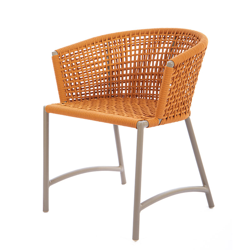 Fendi Silla Confort Aluminio Cuerda Náutica Color Ocre