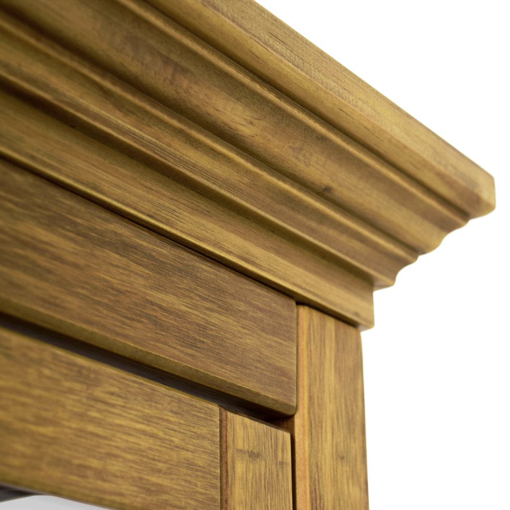 Mueble Conejera 2 Puertas Madera con Gama Cristal Lateral 1,10x0,39x1,90m