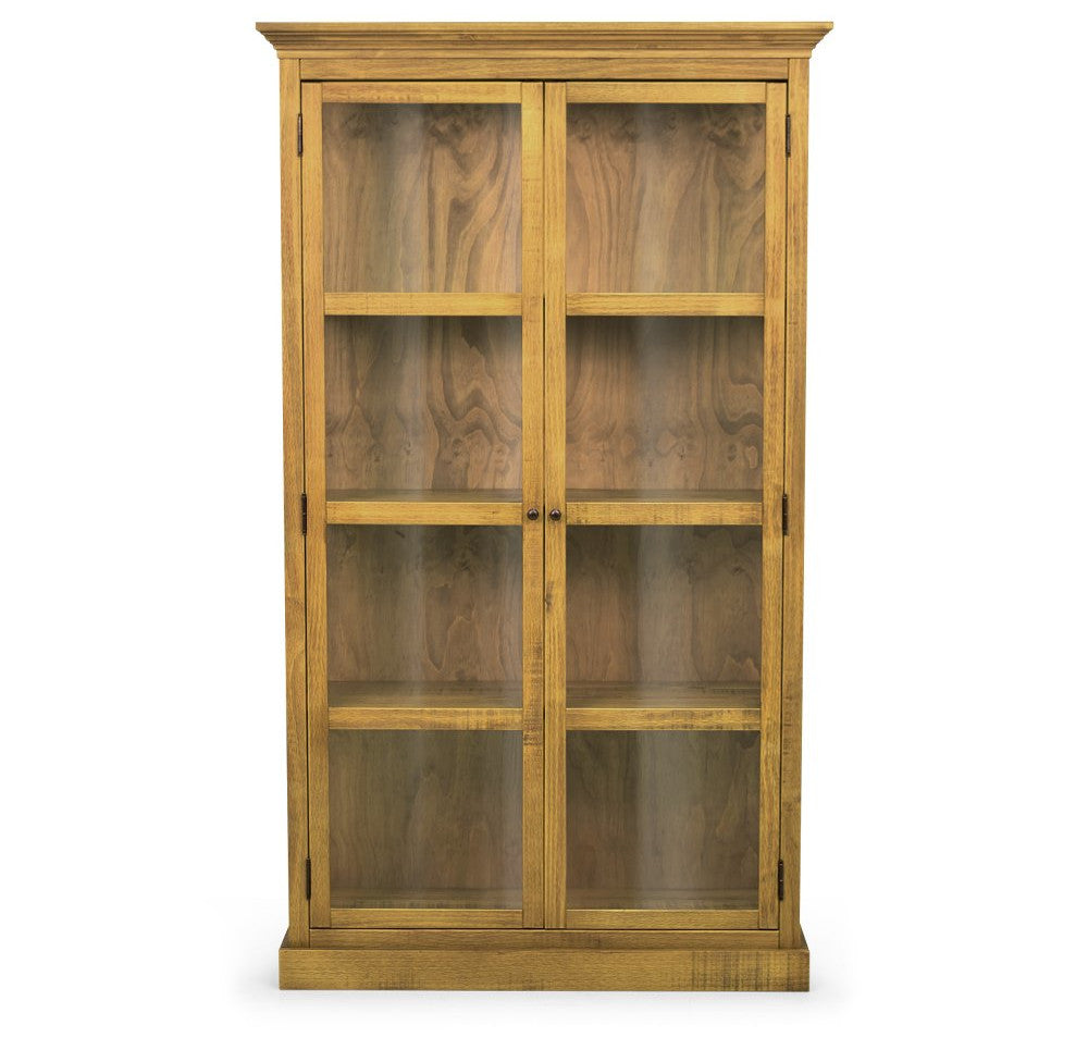 Mueble Conejera 2 Puertas Madera con Gama Cristal Lateral 1,10x0,39x1,90m