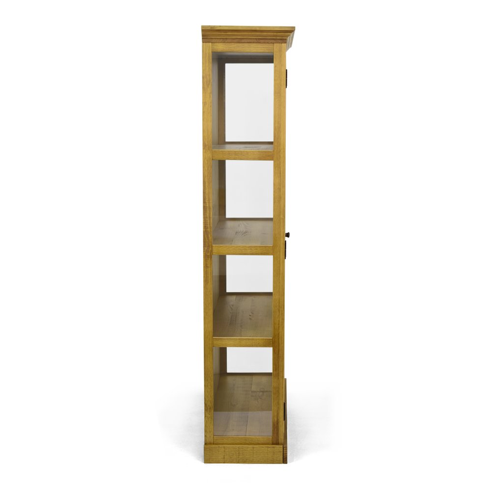Mueble Conejera 2 Puertas Madera con Gama Cristal Lateral 1,10x0,39x1,90m