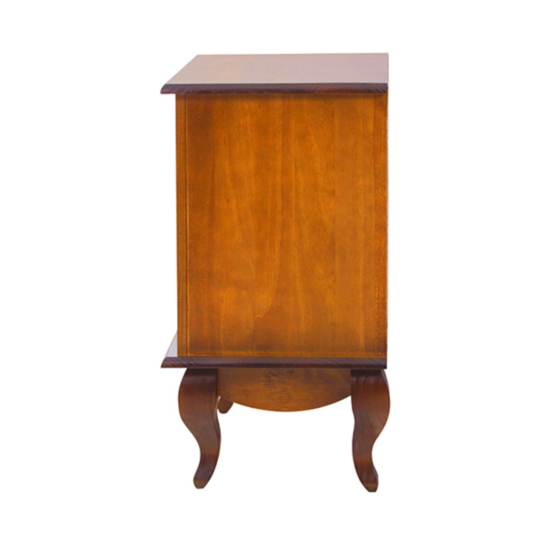 Mesa Lateral Country Clean 3 gavetas 74x48x40cm