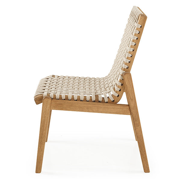 Traço Chair Wood and Nautical Rope Sand Color