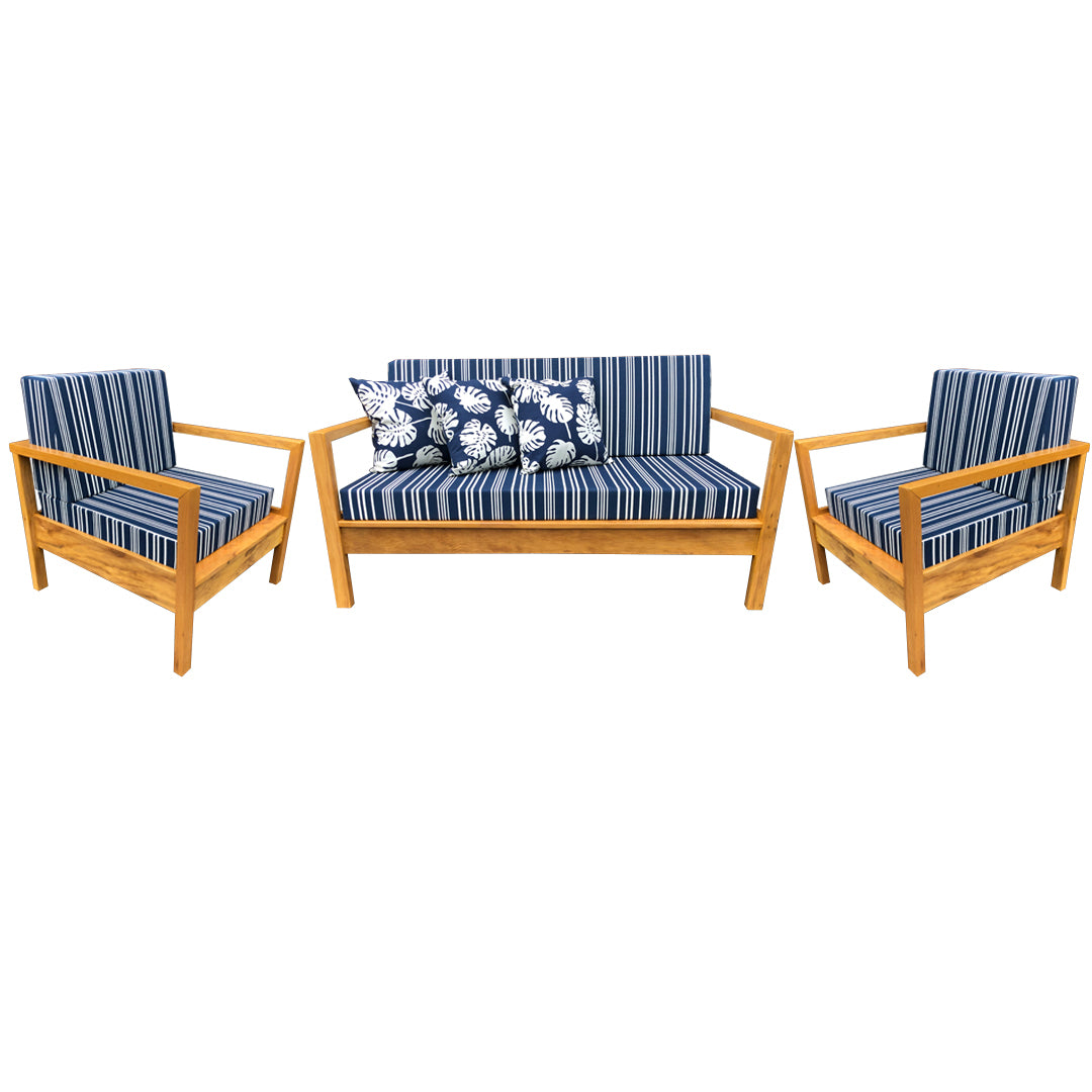 Apex Solid Wood Bench Set