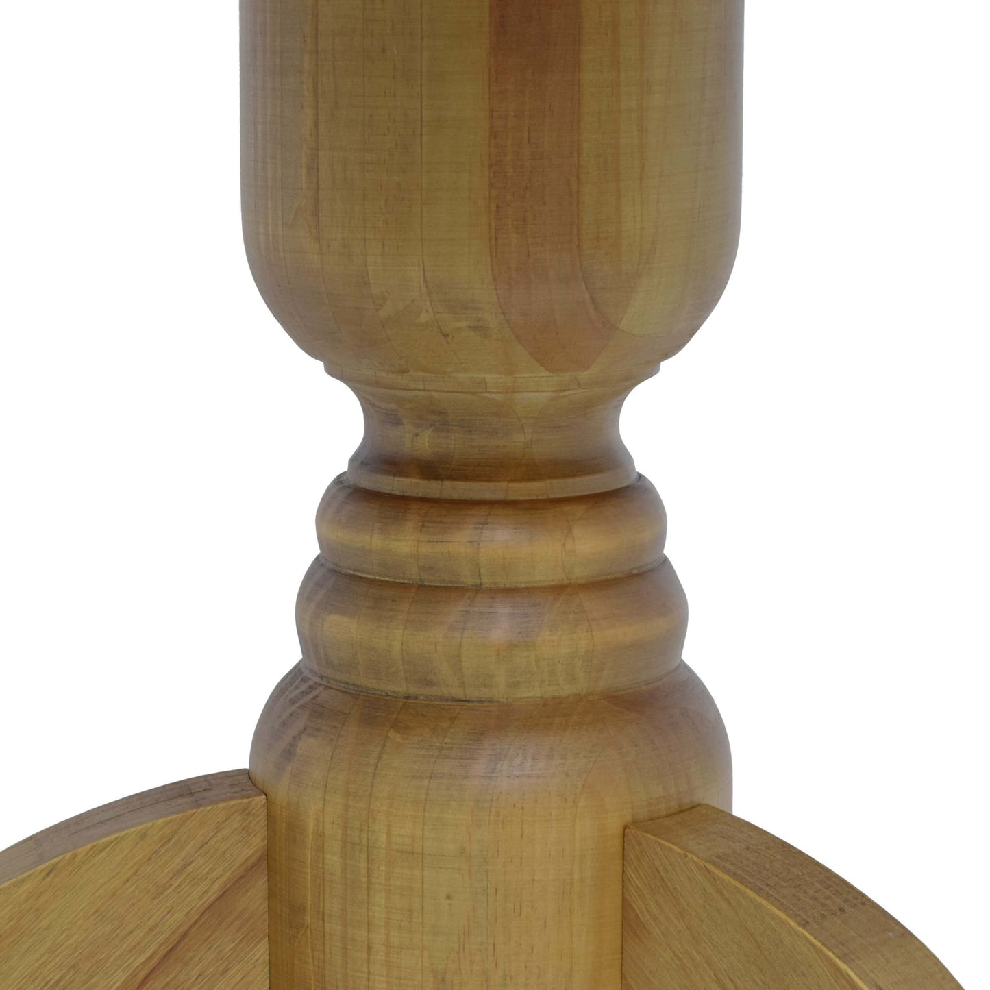 Mesa de Jantar Troia Redonda 90cm Madeira Maciça - 4 Lugares