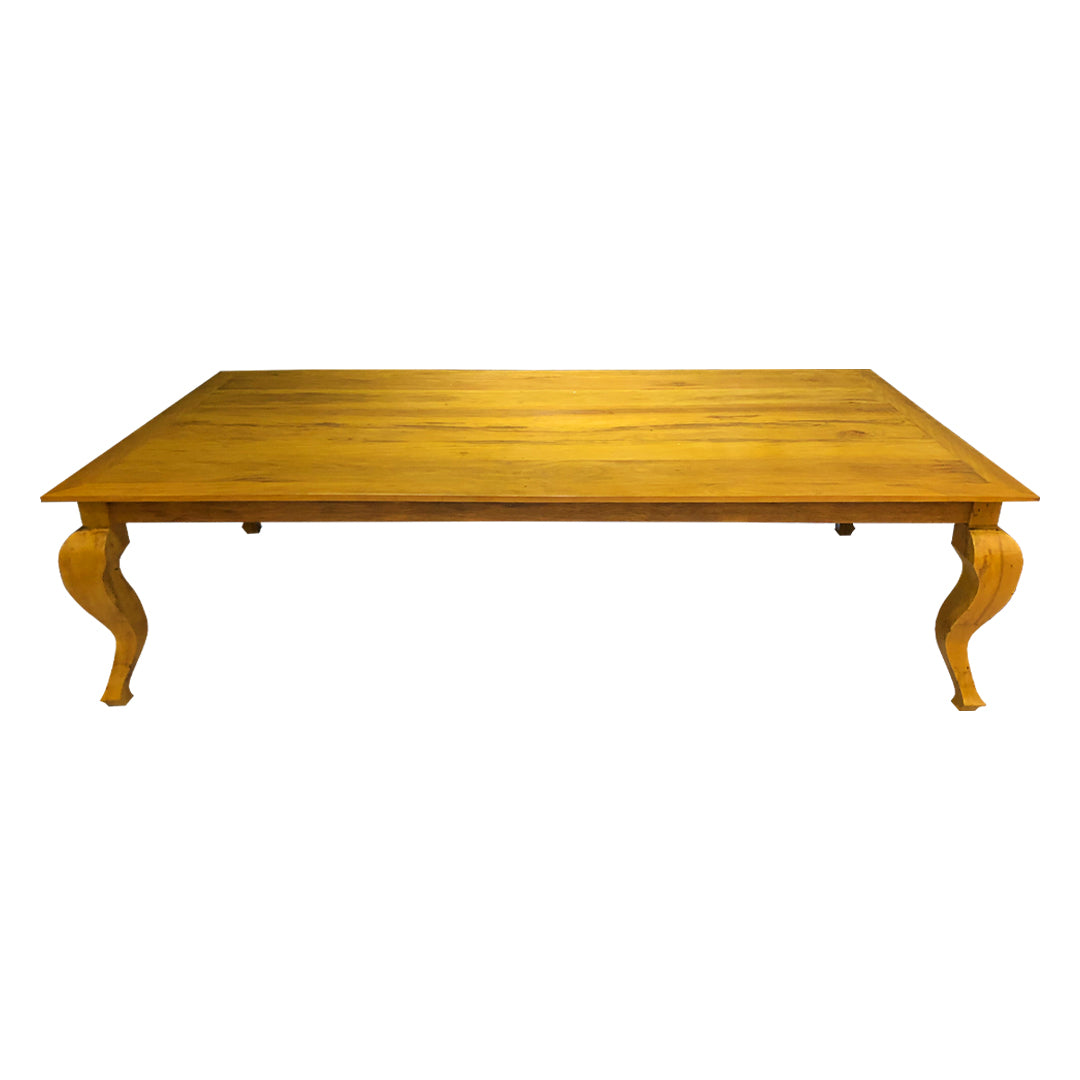 Mesa de Jantar Alexandre 180x100cm Madeira Maciça - 6 Lugares