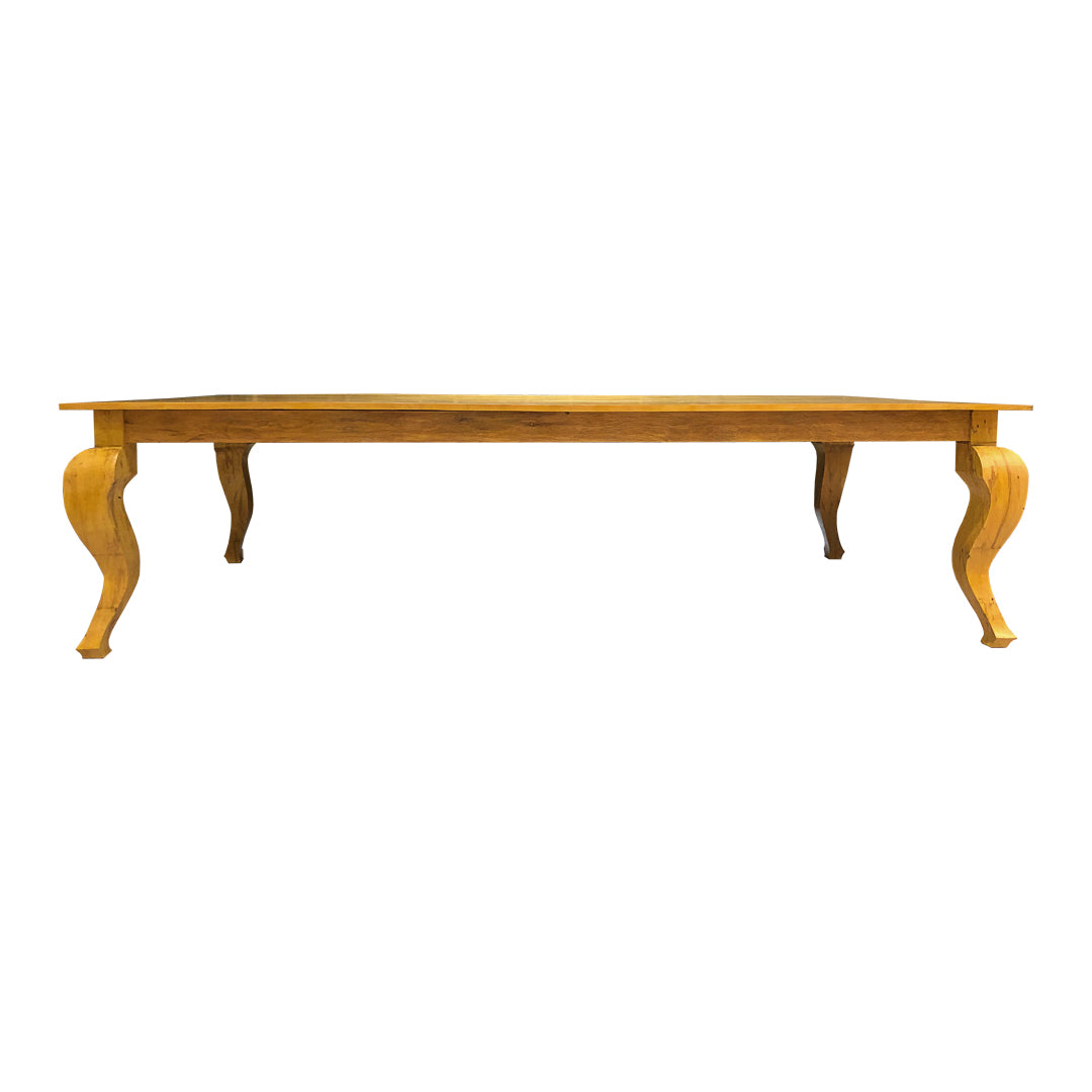 Mesa de Jantar Alexandre 180x100cm Madeira Maciça - 6 Lugares
