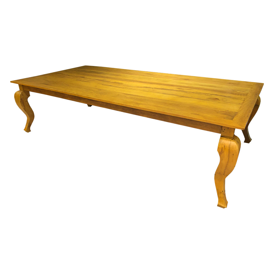 Mesa de Jantar Alexandre 180x100cm Madeira Maciça - 6 Lugares