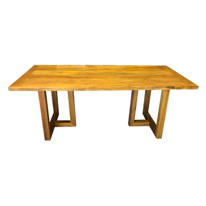 Mesa de Jantar Camila 220x110cm Madeira Maciça - 8 Lugares