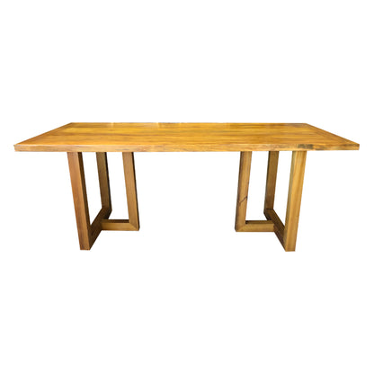 Mesa de Jantar Camila 220x110cm Madeira Maciça - 8 Lugares