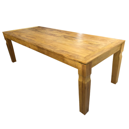 Mesa de Jantar Viviane 200x100cm Madeira Maciça - 8 Lugares