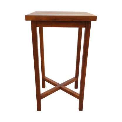 Square Bistro Table 60x60cm Solid Wood Slats