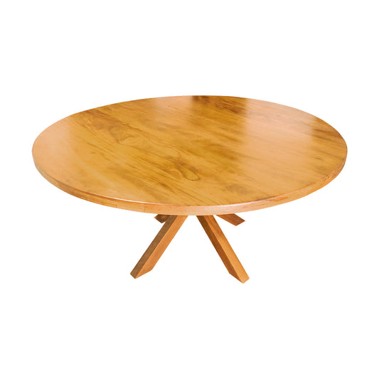 Monaco Round Dining Table 140cm Solid Wood - 6 Seats