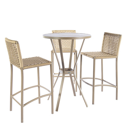 Mesa Bistro Light Star Color Aluminio Fendi