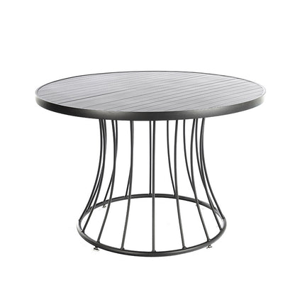 Italy Dining Table, Aluminum, Graphite Color, 1.20m - 4 seats