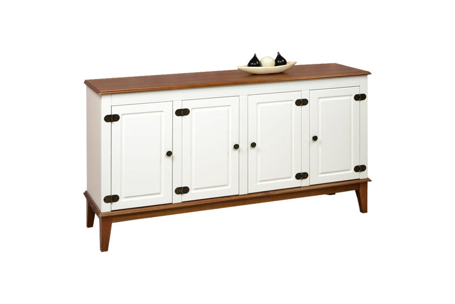 Counter with 4 doors, white color 410x1490x830mm