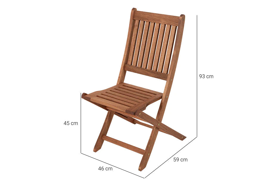 Silla plegable de madera
