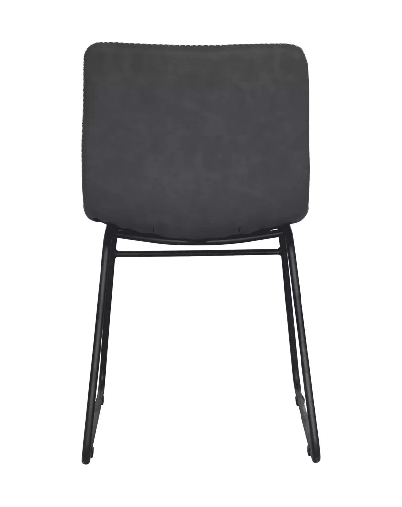 Black Oxford Chair with Stitching Details