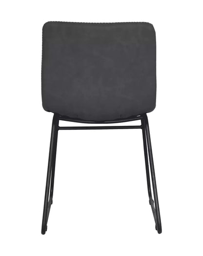 Black Oxford Chair with Stitching Details