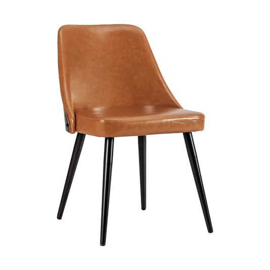 Silla Barbara color caramelo