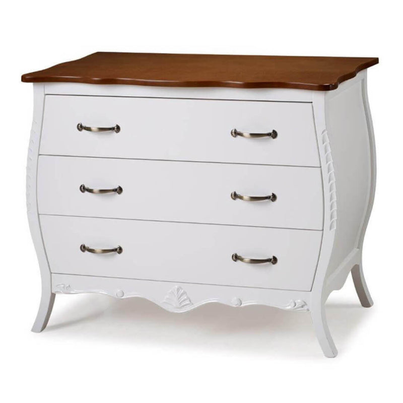 Canon Cómoda 3 Cajones 102x47x83cm Madera Blanco