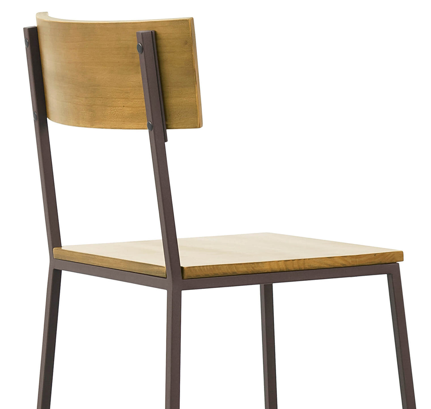 Lumber Wood and Iron Stool
