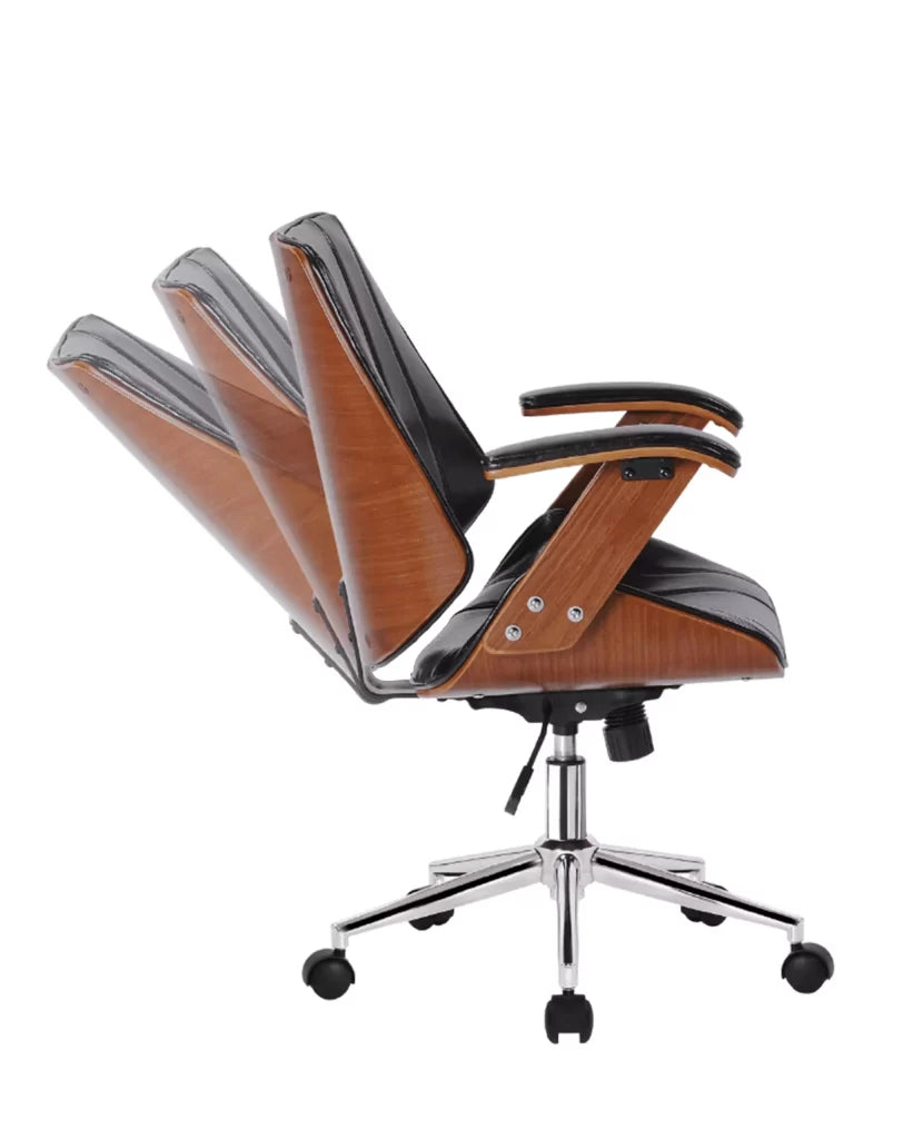 Silla Director Office Kopenhagen en negro y madera