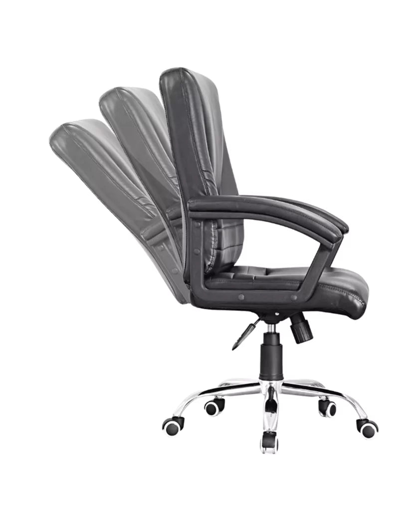 Silla de oficina Boston negra