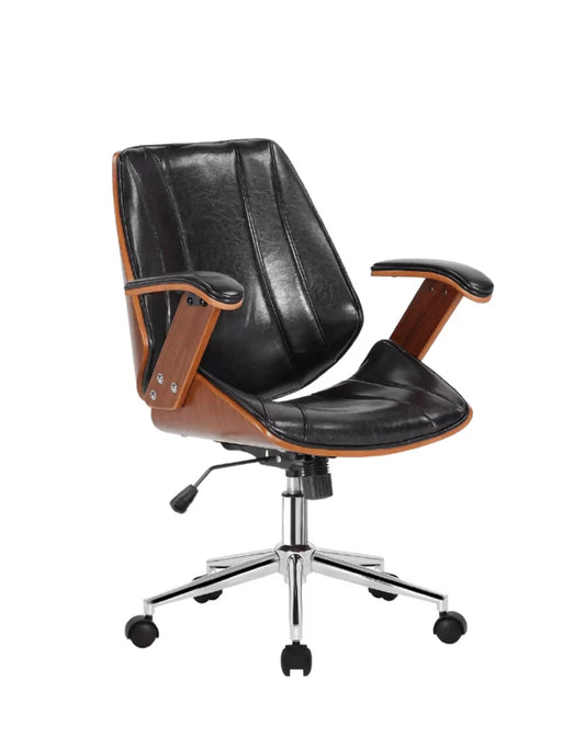 Silla Director Office Kopenhagen en negro y madera