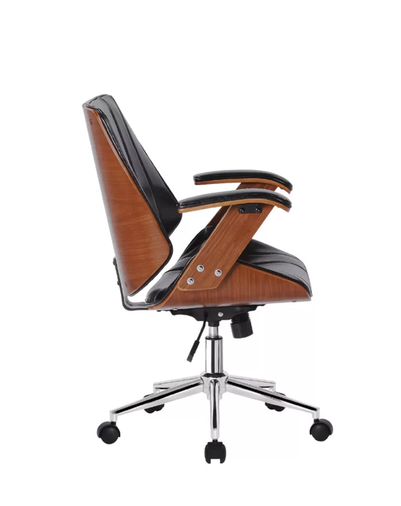 Silla Director Office Kopenhagen en negro y madera