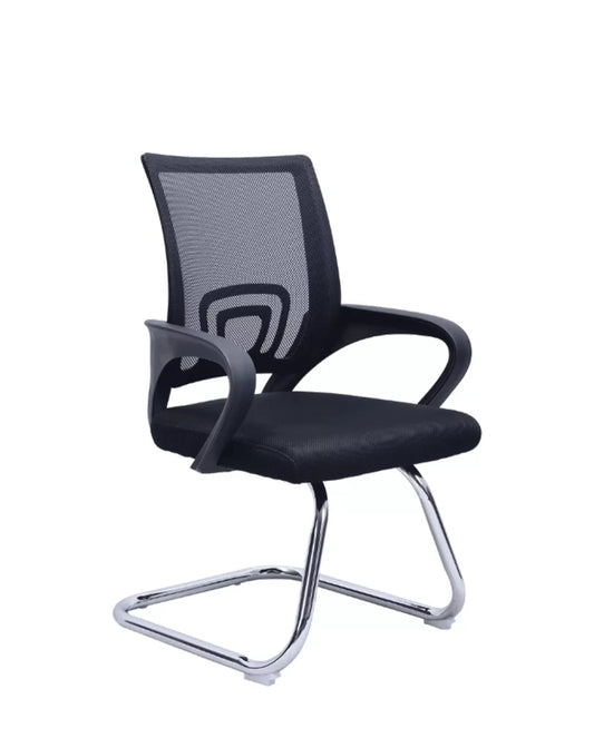 Silla fija de oficina Manchester en negro