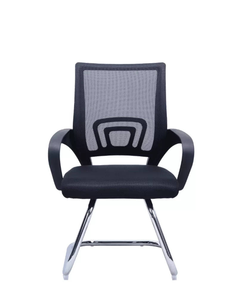 Silla fija de oficina Manchester en negro