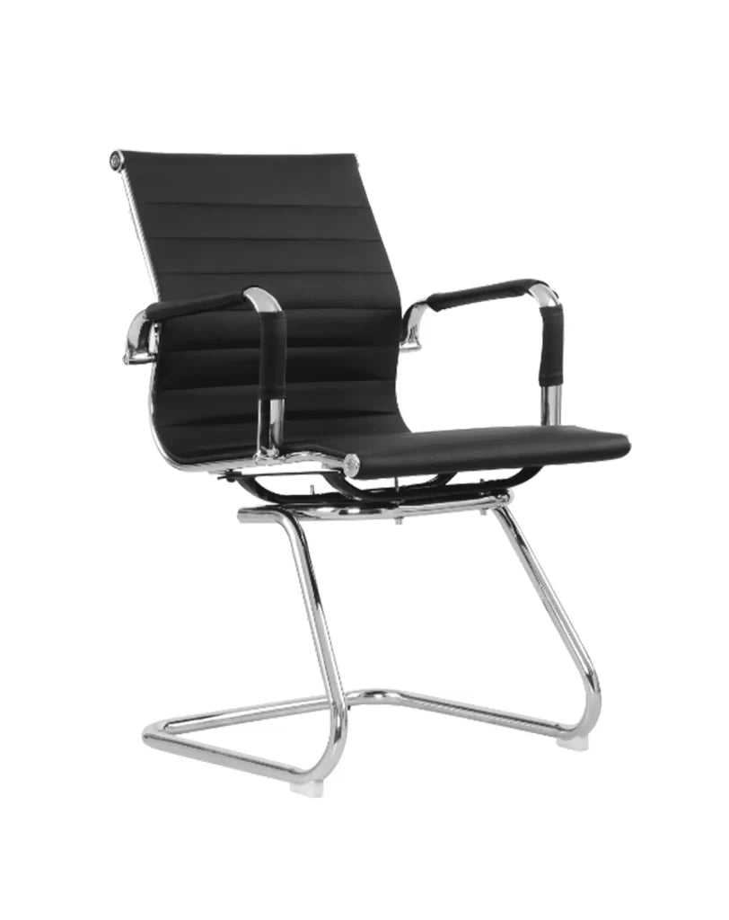 Silla de oficina fija Manhattan negra