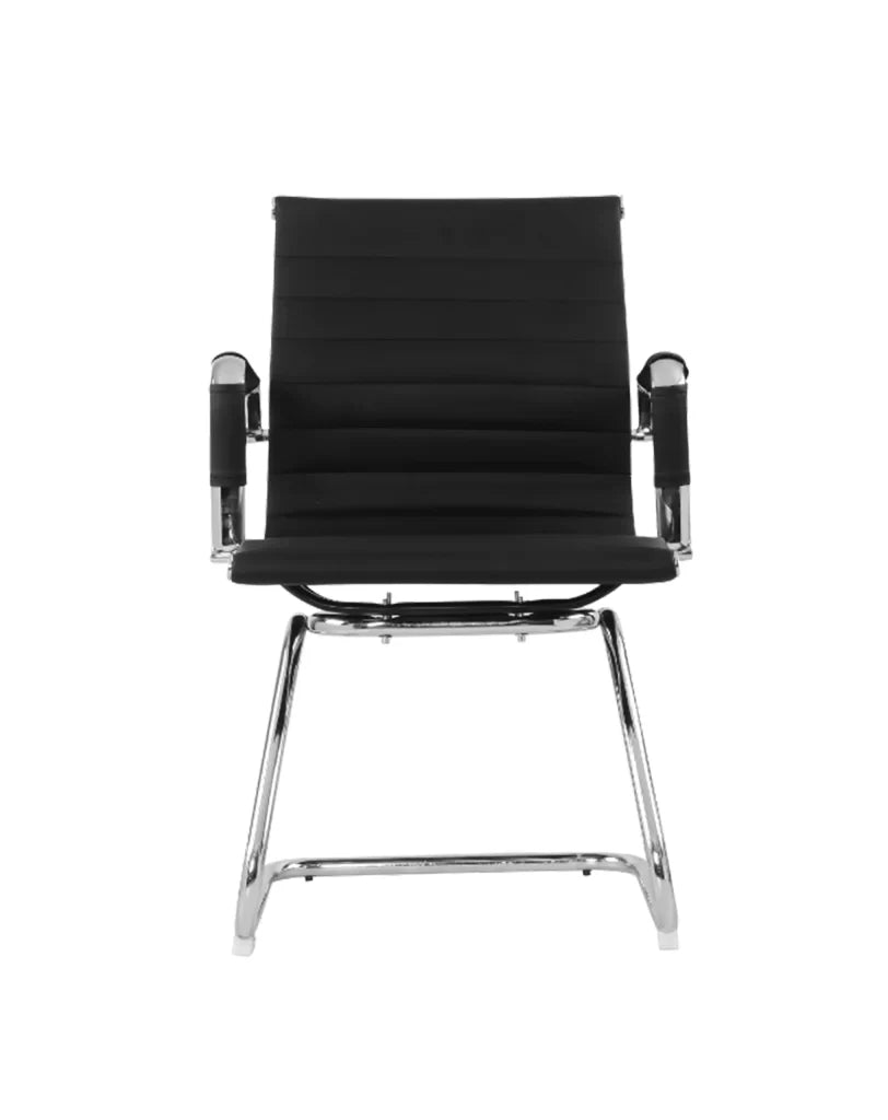 Silla de oficina fija Manhattan negra