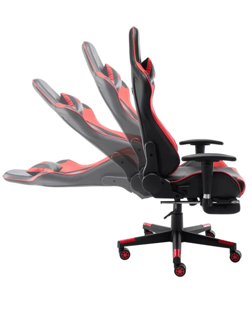Silla Gamer MVP en negro y rojo