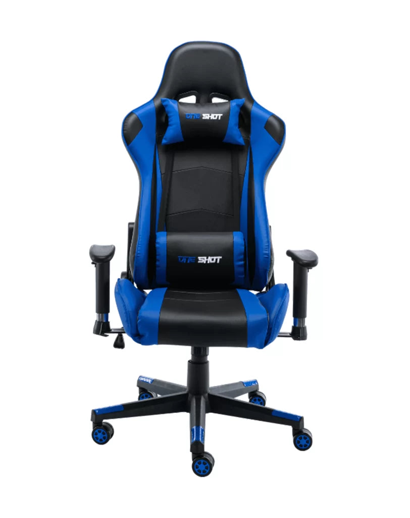Cadeira Gamer One Shot cor Preto com Azul