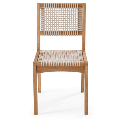 Silla Sintra de Madera y Cuerda Náutica color Arena