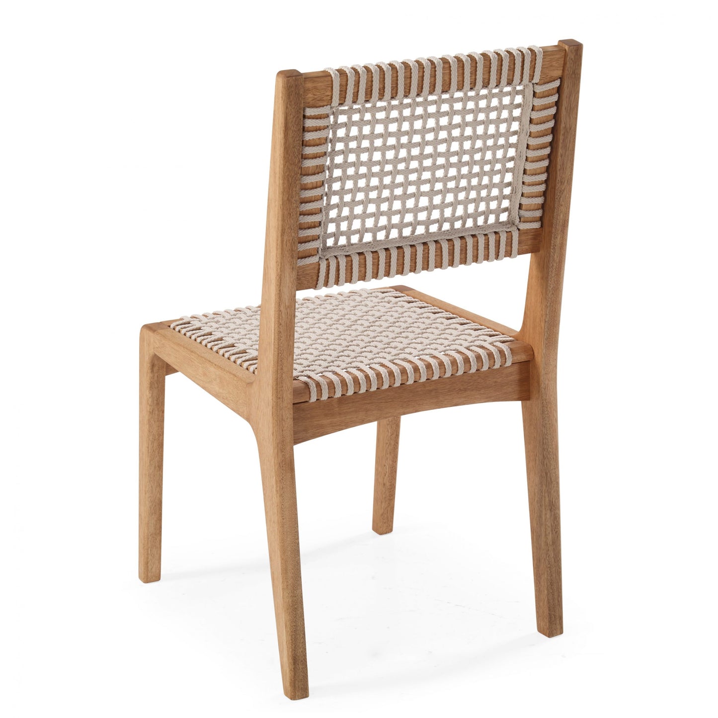 Silla Sintra de Madera y Cuerda Náutica color Arena