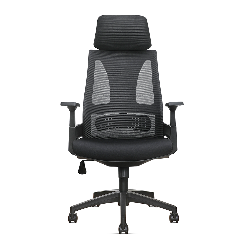 Toledo Office Chair with Backrest in Black