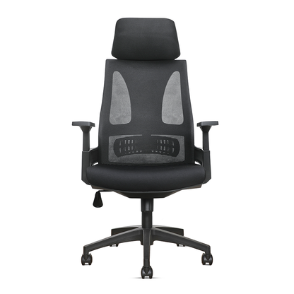Toledo Office Chair with Backrest in Black