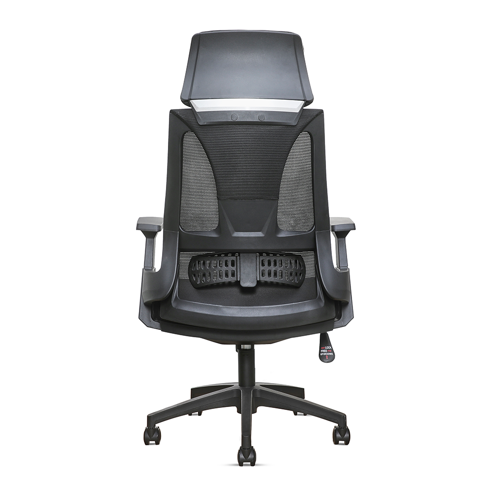 Toledo Office Chair with Backrest in Black